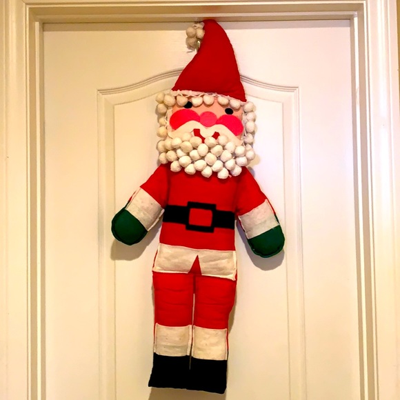 Vintage stuffed Santa 🎅🏼 Claus Christmas decor